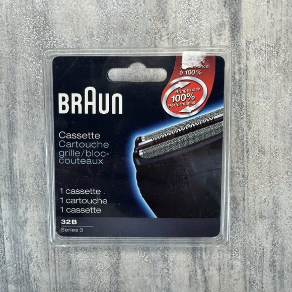 Braun Series 3 32B Replacement Shaver Razor Head Foil Cutter Cassette New - Picture 1 of 4